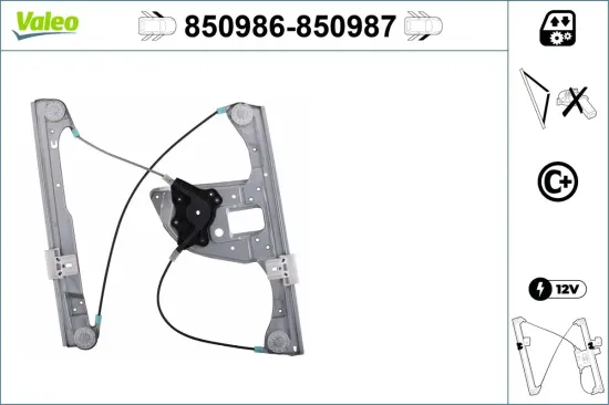 Fensterheber vorne links VALEO 850986 Bild Fensterheber vorne links VALEO 850986