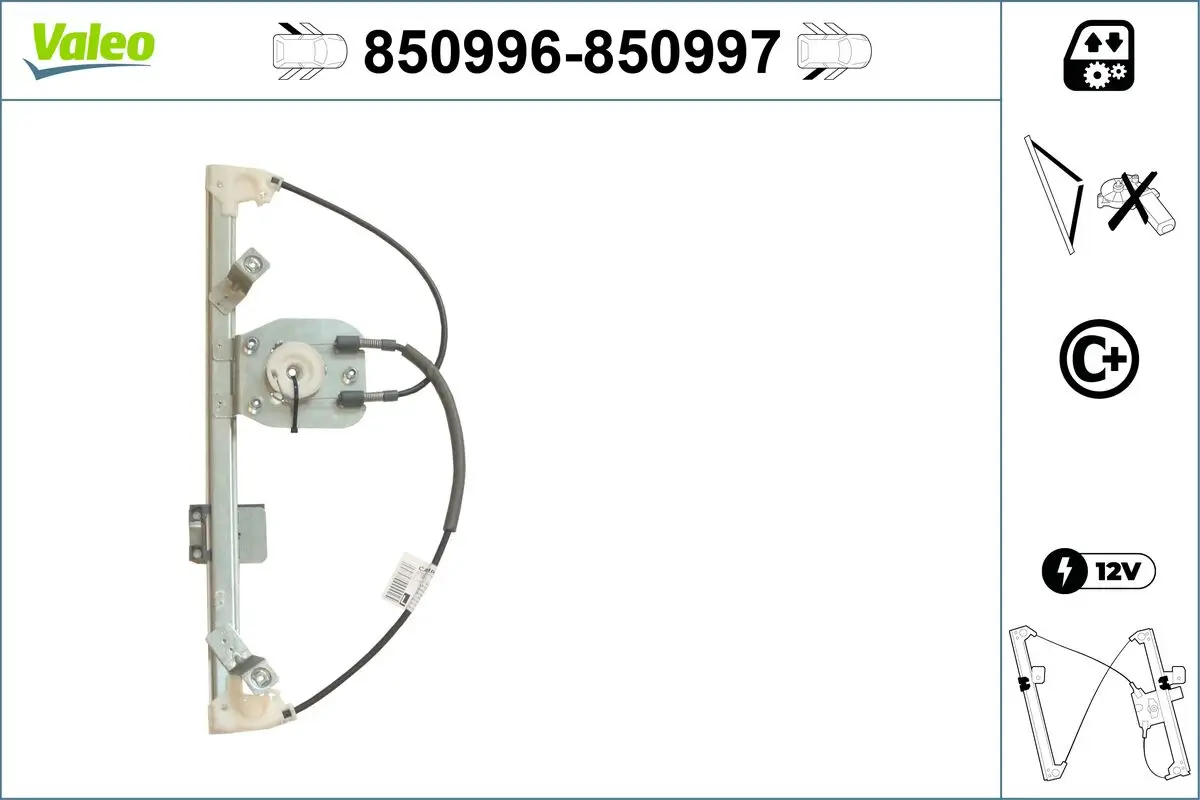 Fensterheber hinten links VALEO 850996