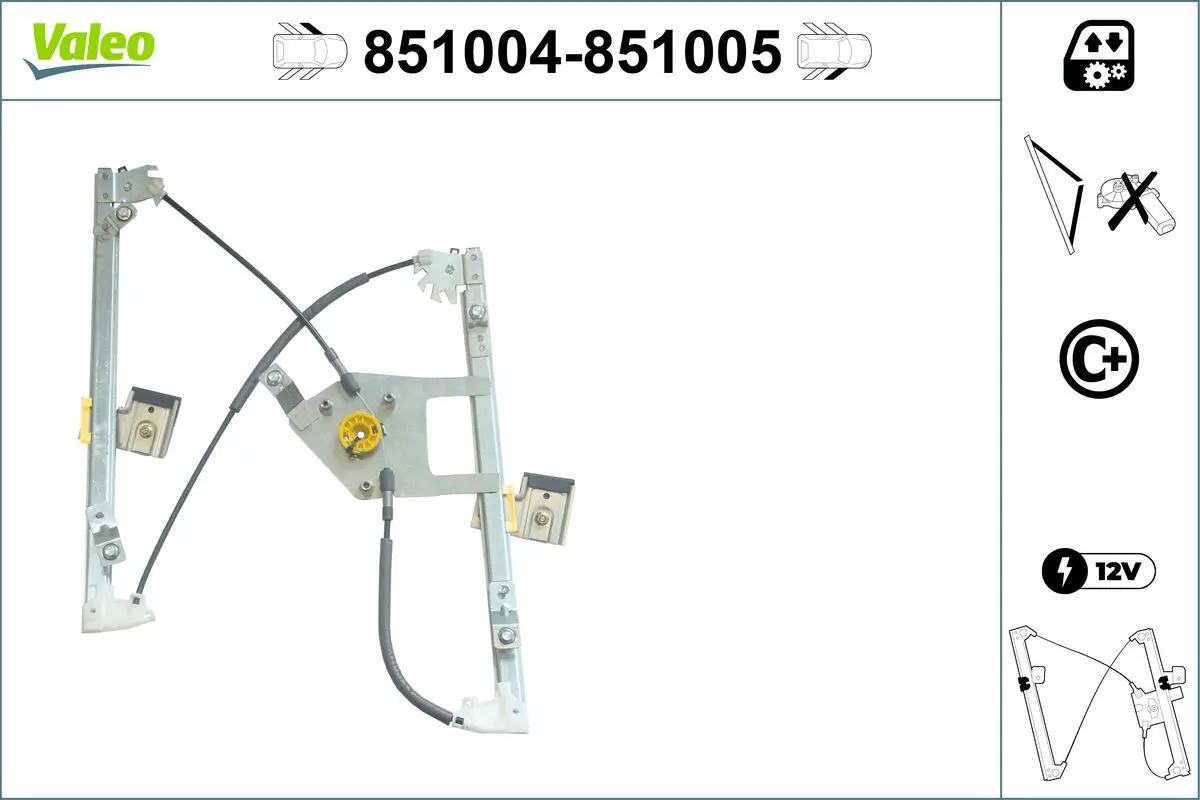 Fensterheber vorne links VALEO 851004
