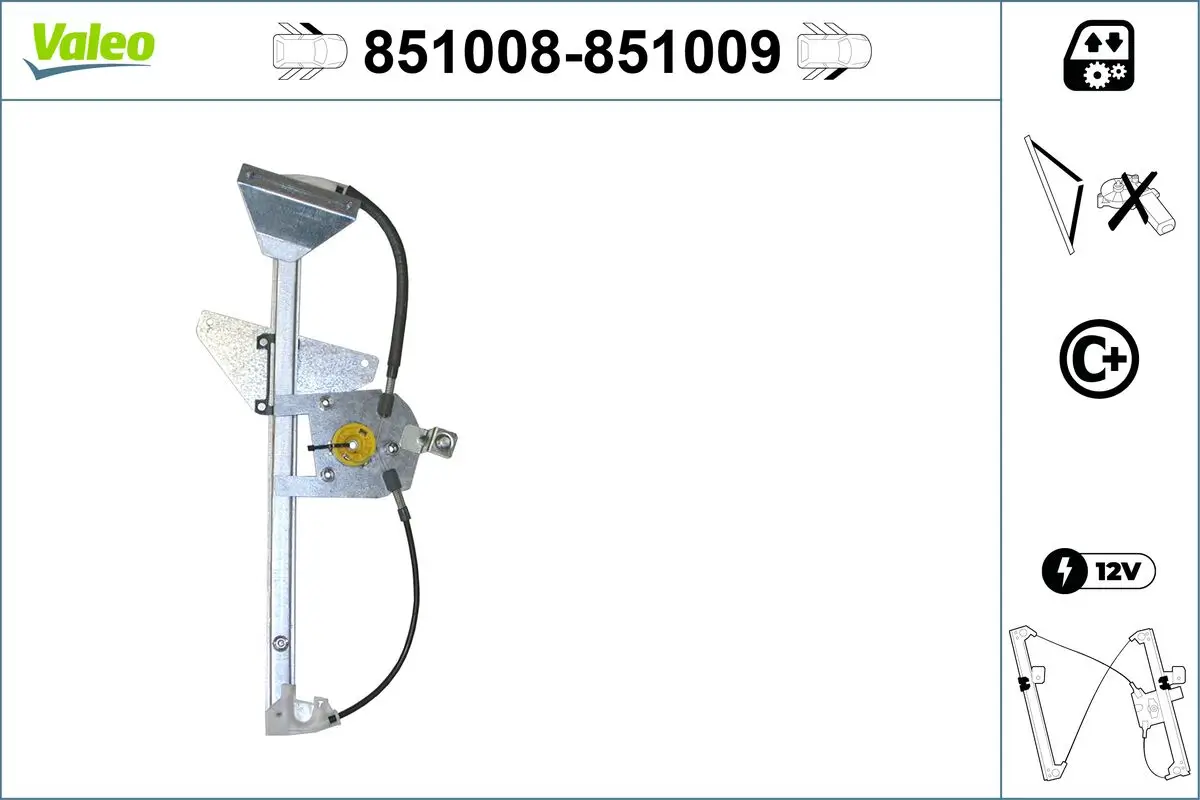 Fensterheber vorne links VALEO 851008