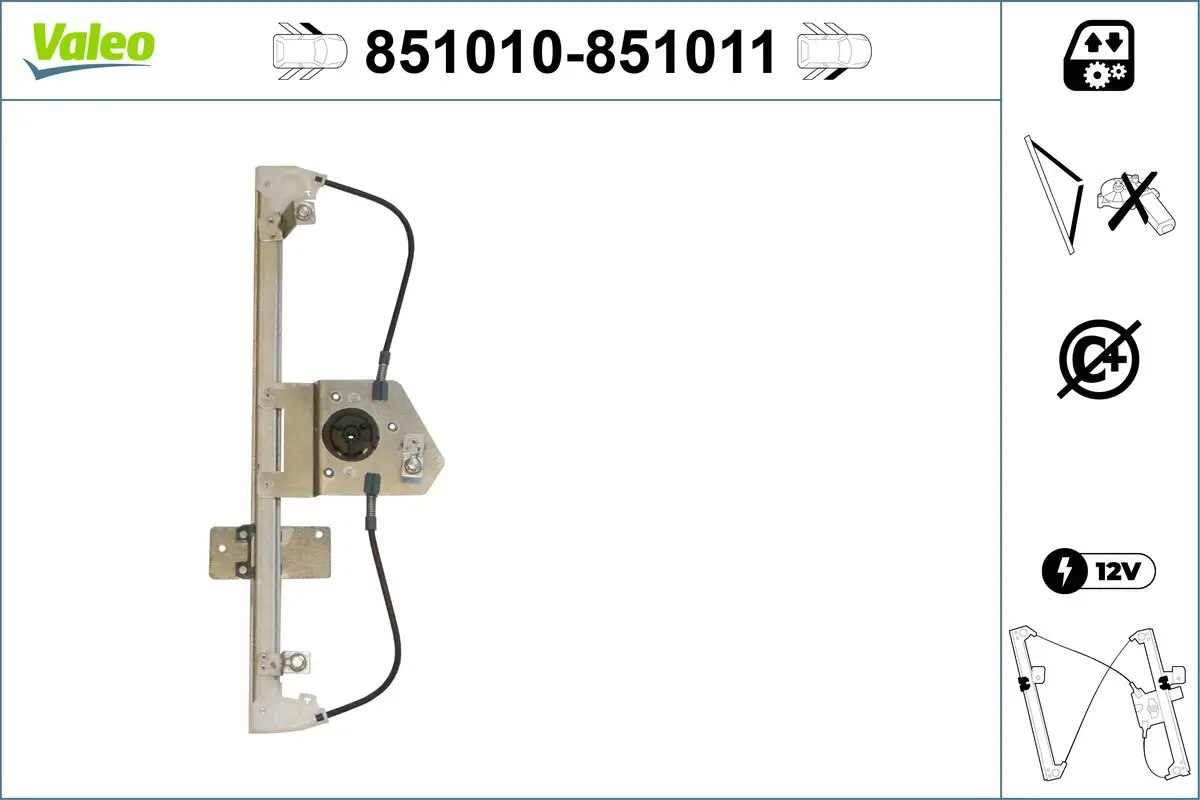 Fensterheber vorne links VALEO 851010