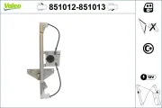 Fensterheber vorne links VALEO 851012