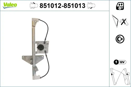 Fensterheber vorne links VALEO 851012 Bild Fensterheber vorne links VALEO 851012