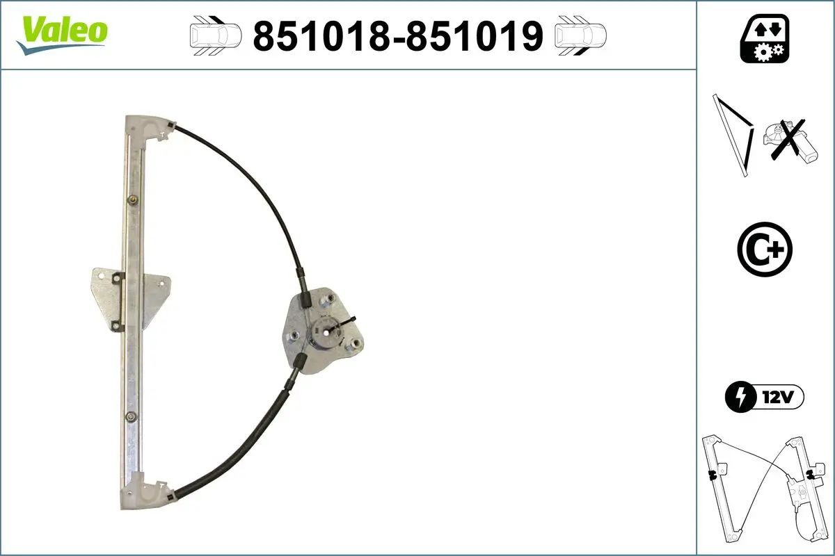 Fensterheber vorne links VALEO 851018