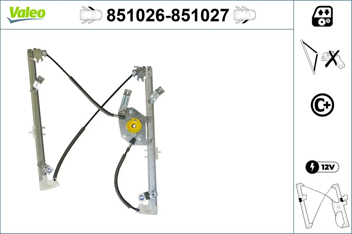 Fensterheber vorne links VALEO 851026