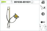 Fensterheber hinten links VALEO 851030