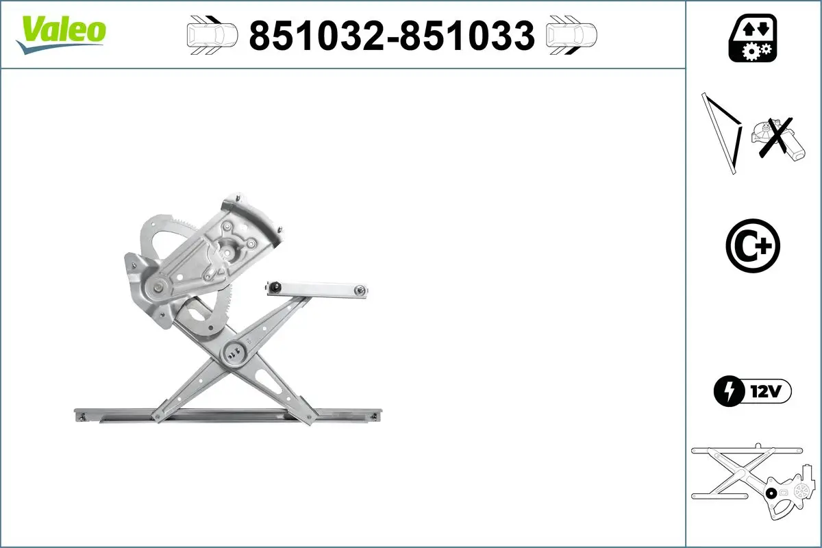Fensterheber vorne links VALEO 851032