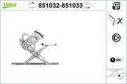Fensterheber vorne links VALEO 851032