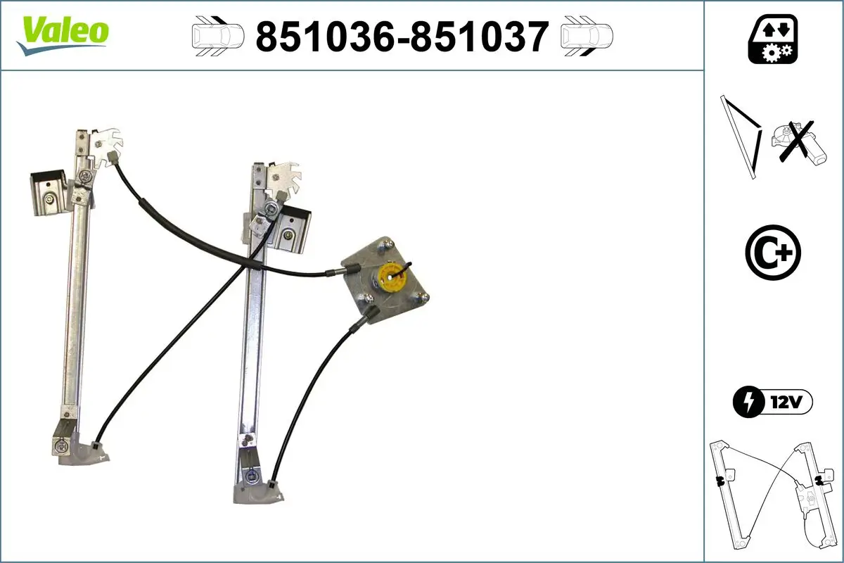 Fensterheber vorne links VALEO 851036