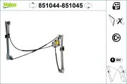 Fensterheber vorne links VALEO 851044