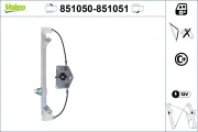 Fensterheber vorne links VALEO 851050