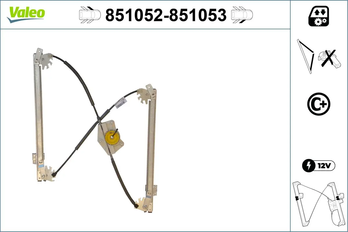 Fensterheber vorne links VALEO 851052