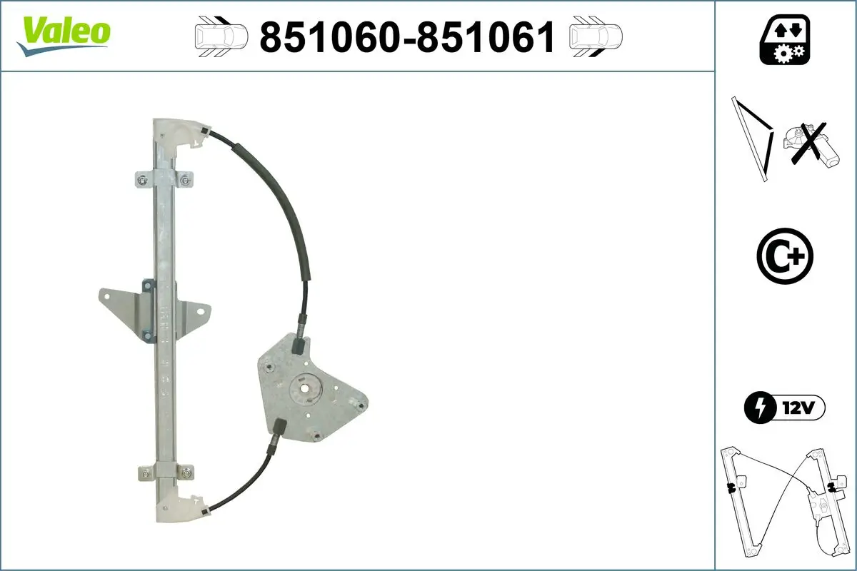 Fensterheber vorne links VALEO 851060
