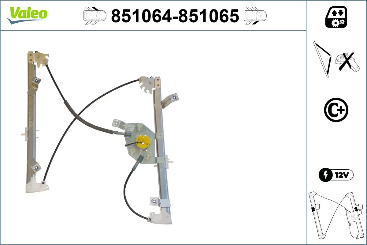 Fensterheber vorne links VALEO 851064