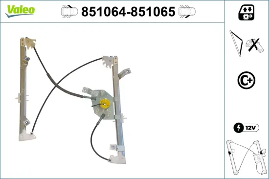 Fensterheber vorne links VALEO 851064 Bild Fensterheber vorne links VALEO 851064