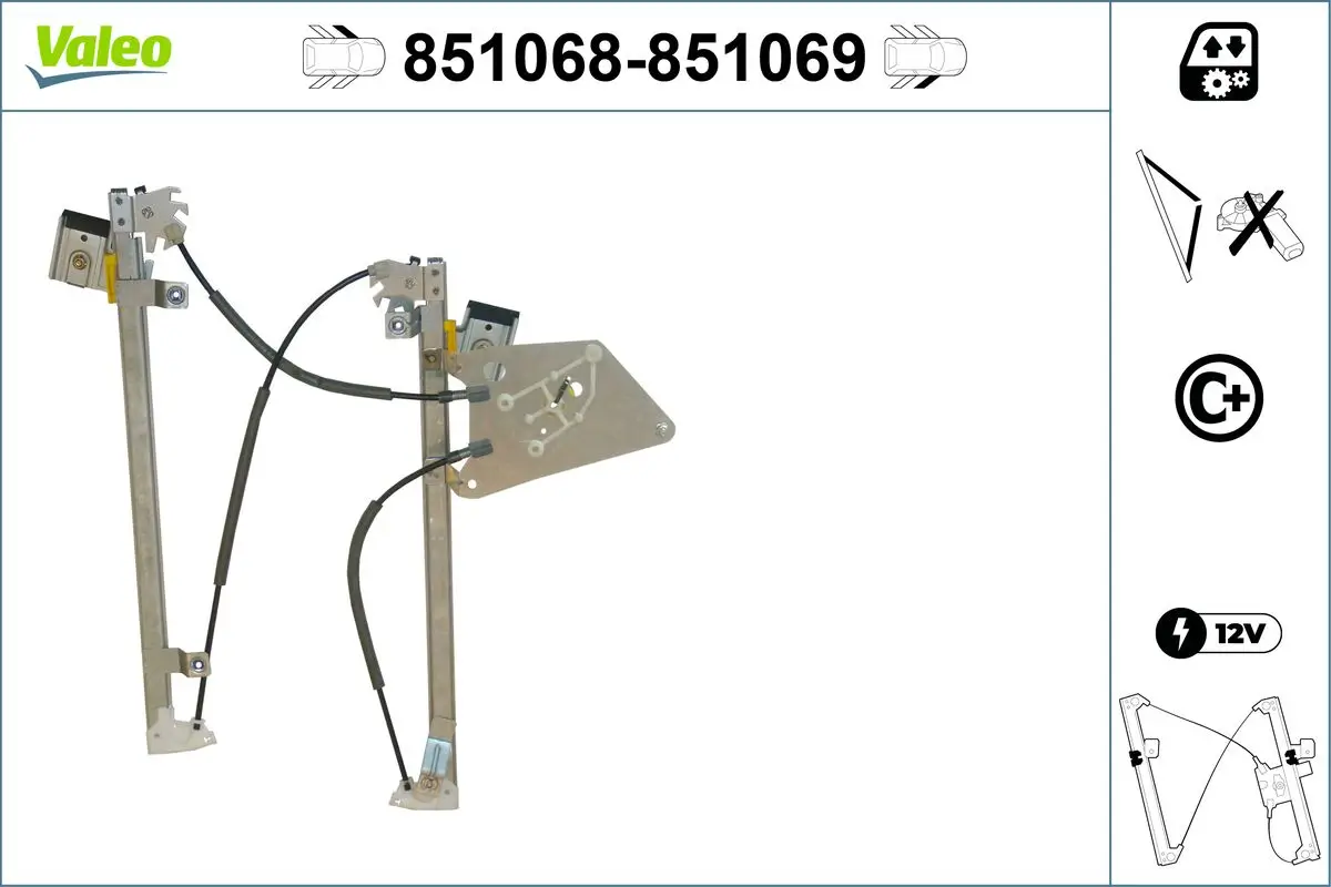 Fensterheber vorne links VALEO 851068