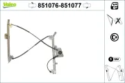 Fensterheber vorne links VALEO 851076