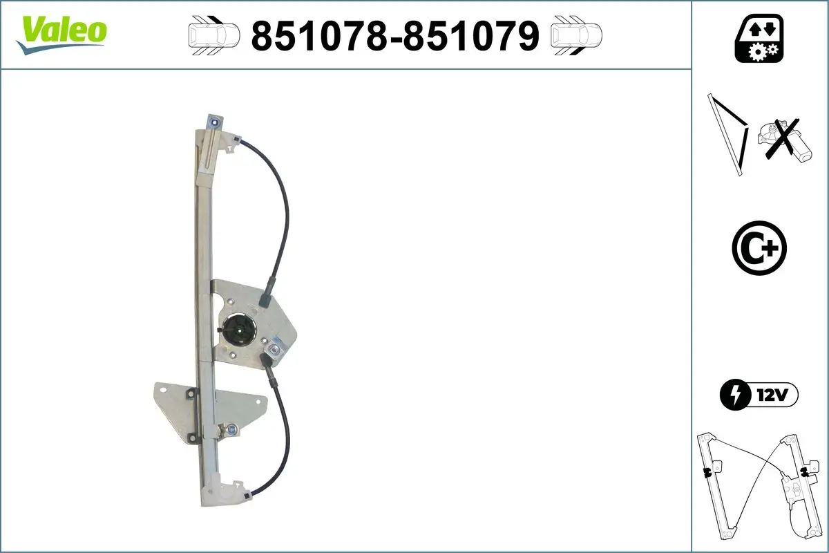 Fensterheber vorne links VALEO 851078