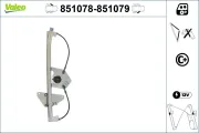 Fensterheber vorne links VALEO 851078