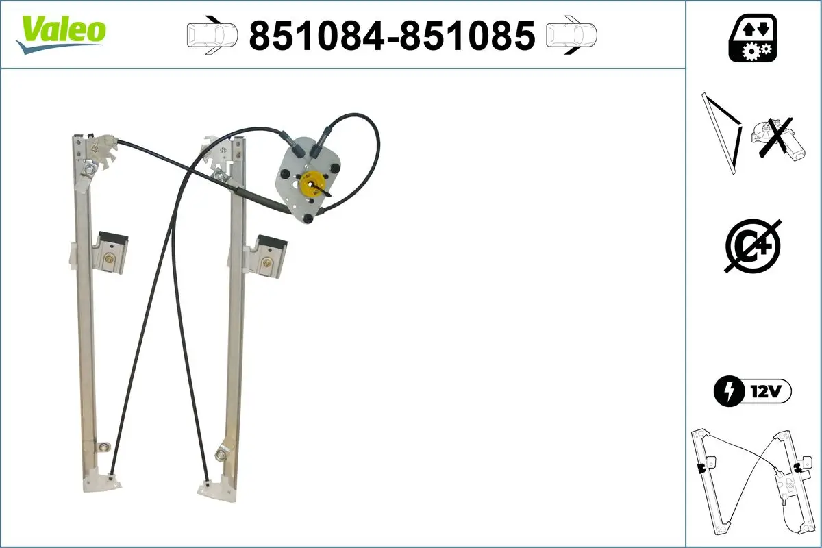 Fensterheber vorne links VALEO 851084