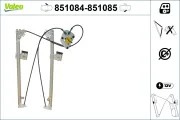 Fensterheber vorne links VALEO 851084