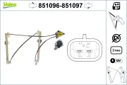 Fensterheber vorne links VALEO 851096