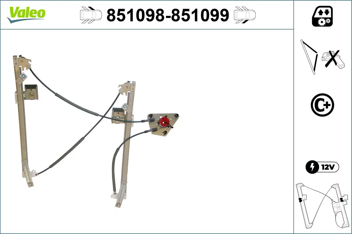 Fensterheber vorne links VALEO 851098