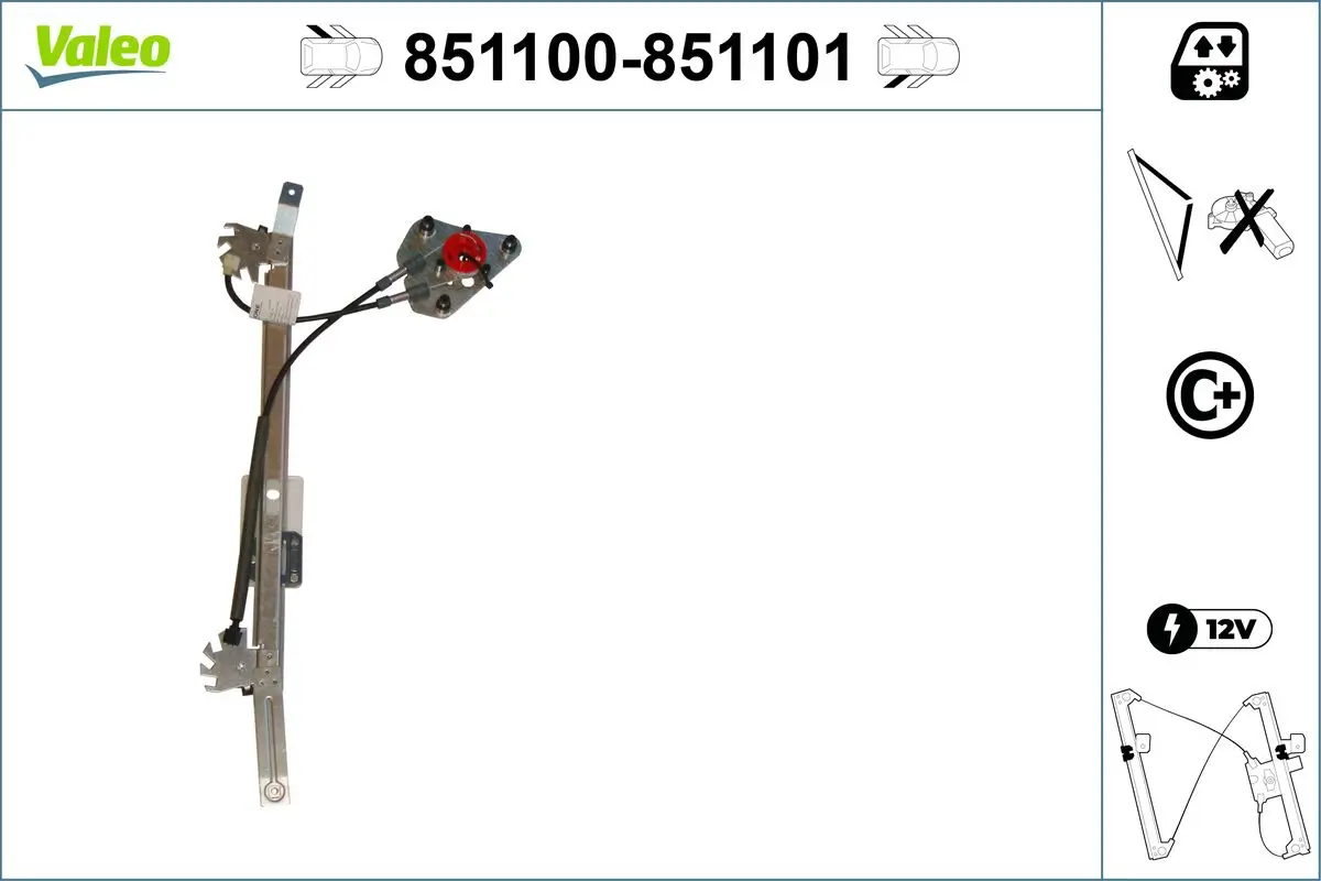 Fensterheber hinten links VALEO 851100