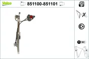 Fensterheber hinten links VALEO 851100
