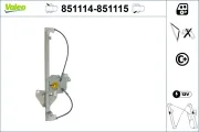 Fensterheber hinten links VALEO 851114