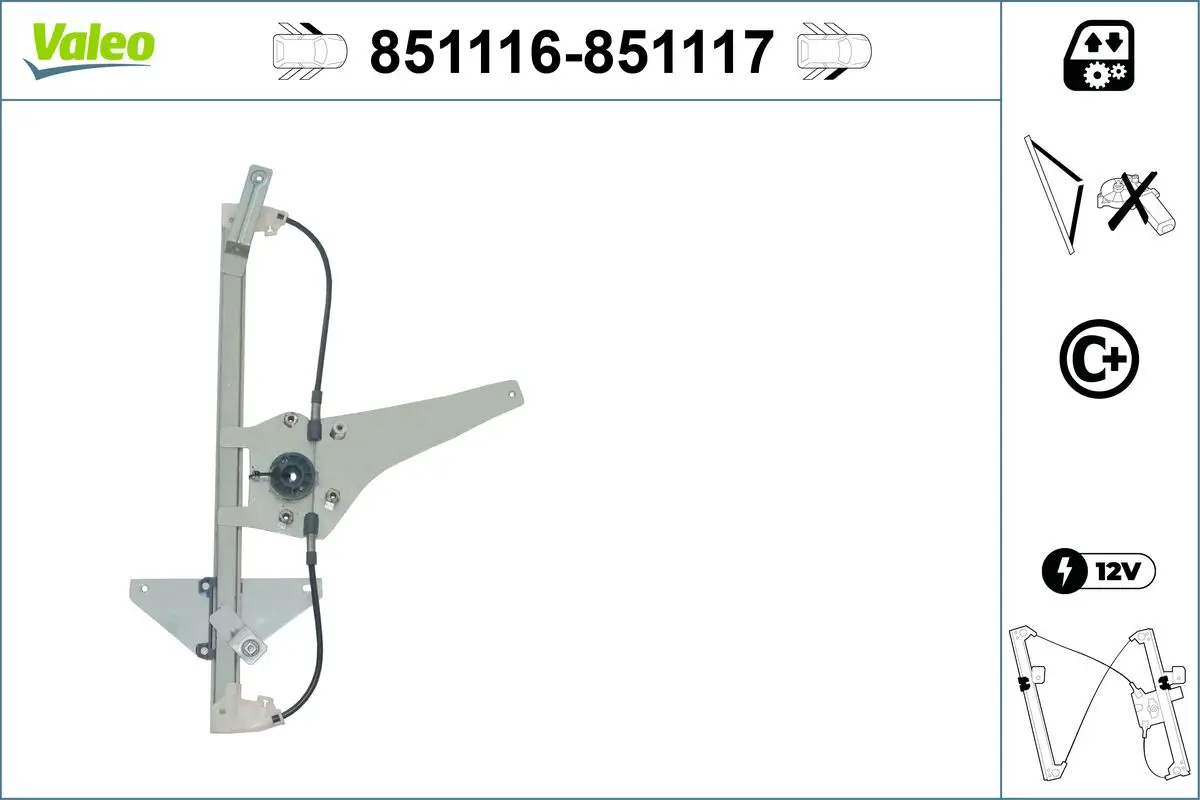 Fensterheber vorne links VALEO 851116