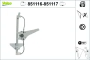 Fensterheber vorne links VALEO 851116