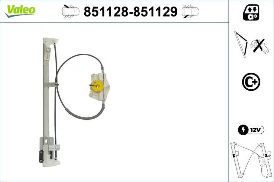 Fensterheber hinten links VALEO 851128 Bild Fensterheber hinten links VALEO 851128