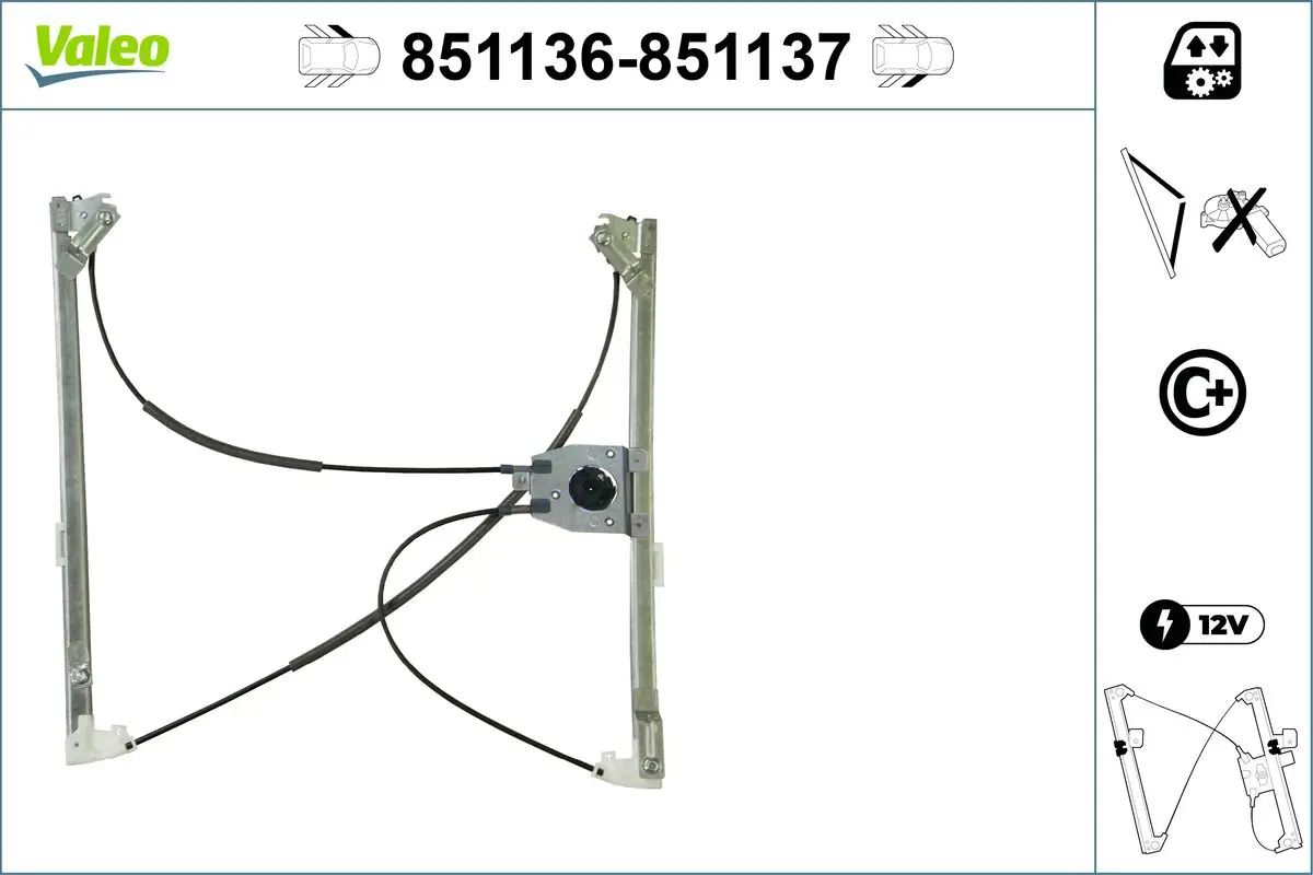 Fensterheber vorne links VALEO 851136