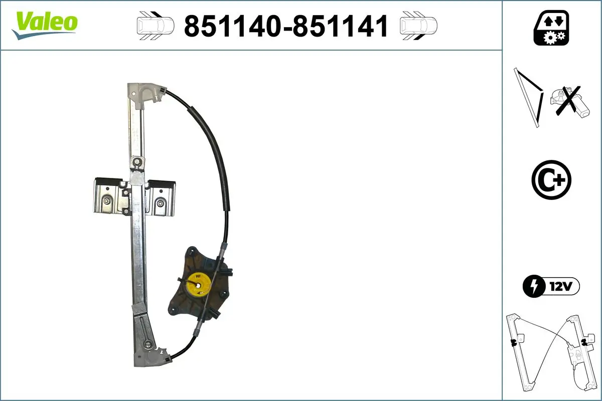 Fensterheber vorne links VALEO 851140