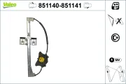 Fensterheber vorne links VALEO 851140