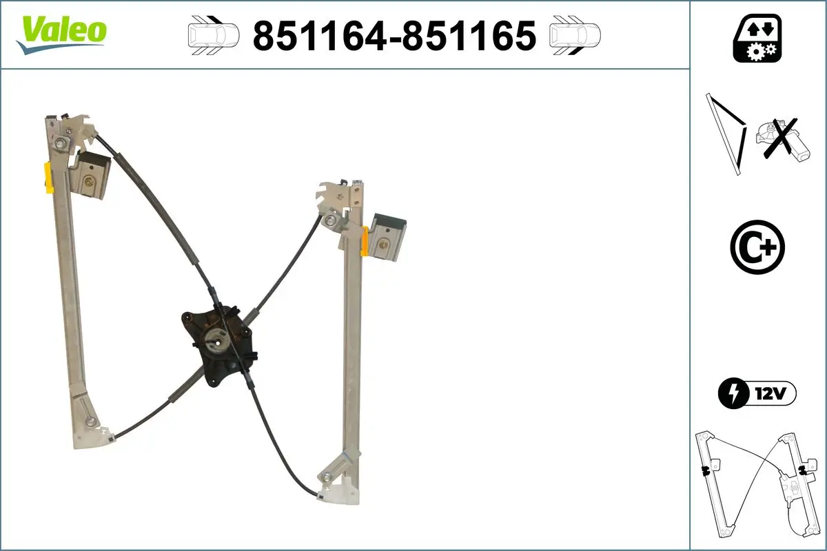 Fensterheber vorne links VALEO 851164