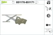 Fensterheber hinten links VALEO 851170
