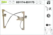 Fensterheber vorne links VALEO 851174