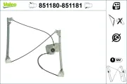 Fensterheber hinten links VALEO 851180
