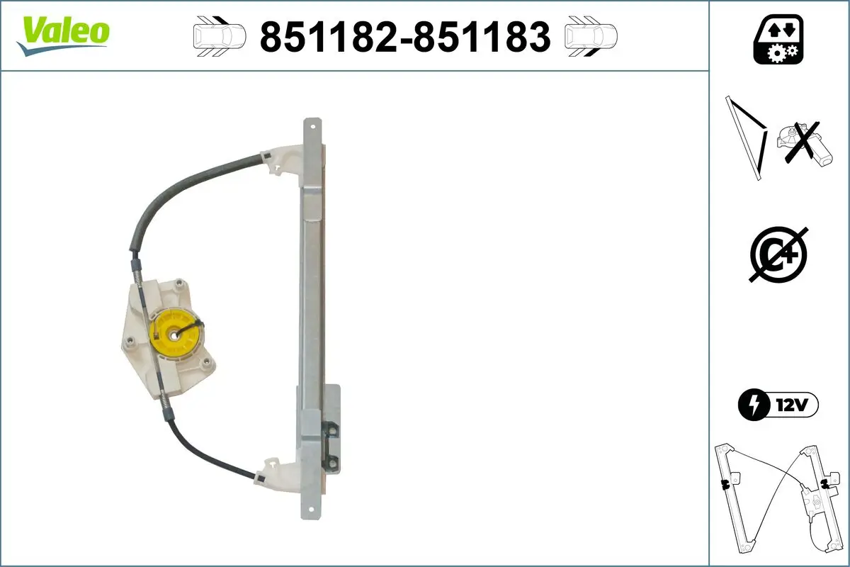 Fensterheber vorne links VALEO 851182