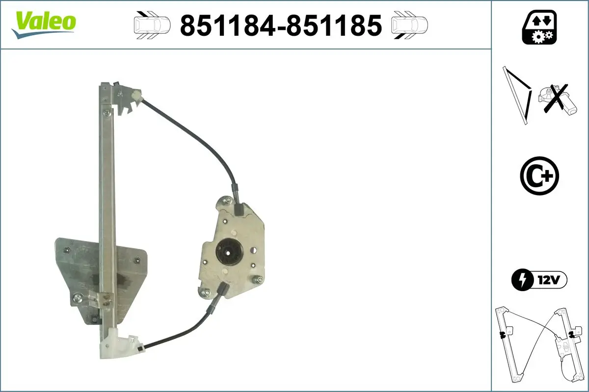 Fensterheber hinten links VALEO 851184