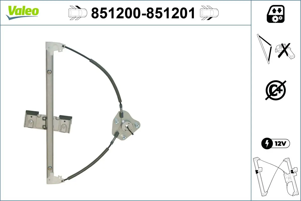 Fensterheber vorne links VALEO 851200
