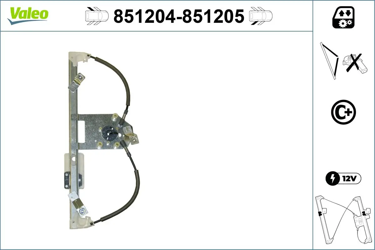 Fensterheber hinten links VALEO 851204