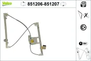 Fensterheber vorne links VALEO 851206