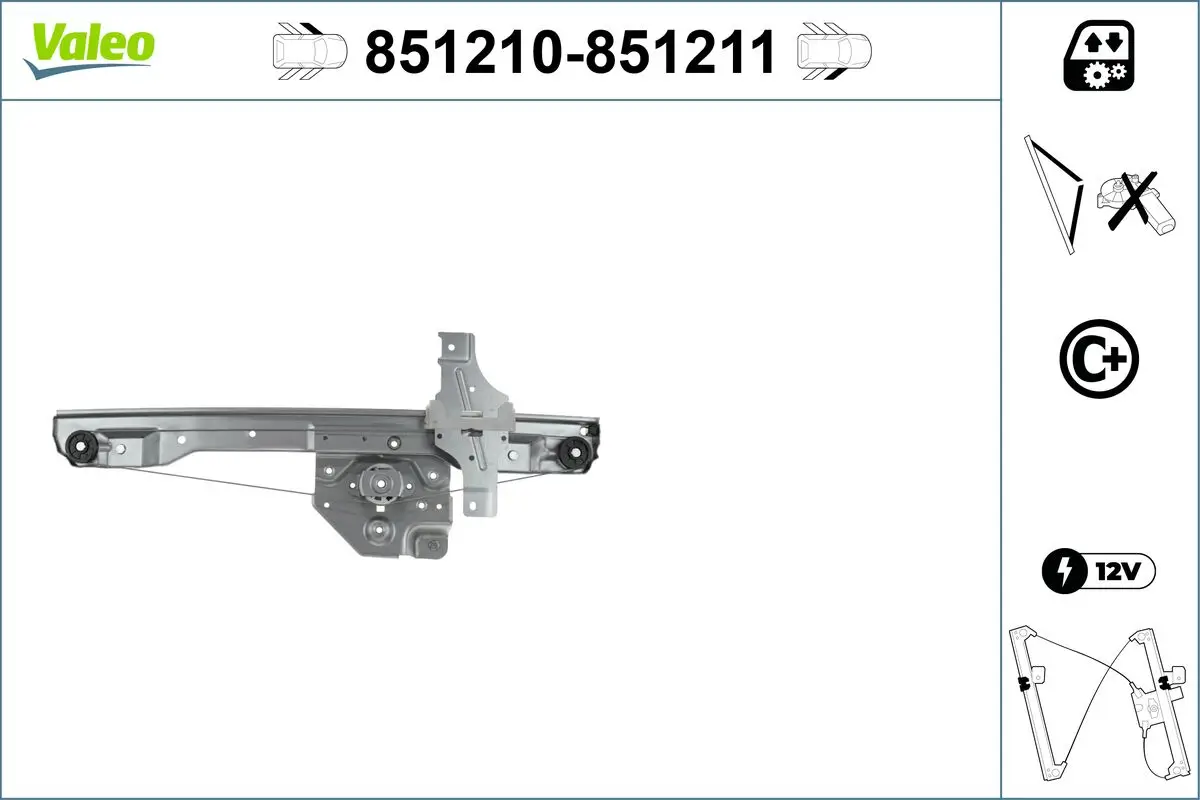 Fensterheber vorne links VALEO 851210