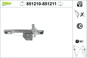 Fensterheber vorne links VALEO 851210