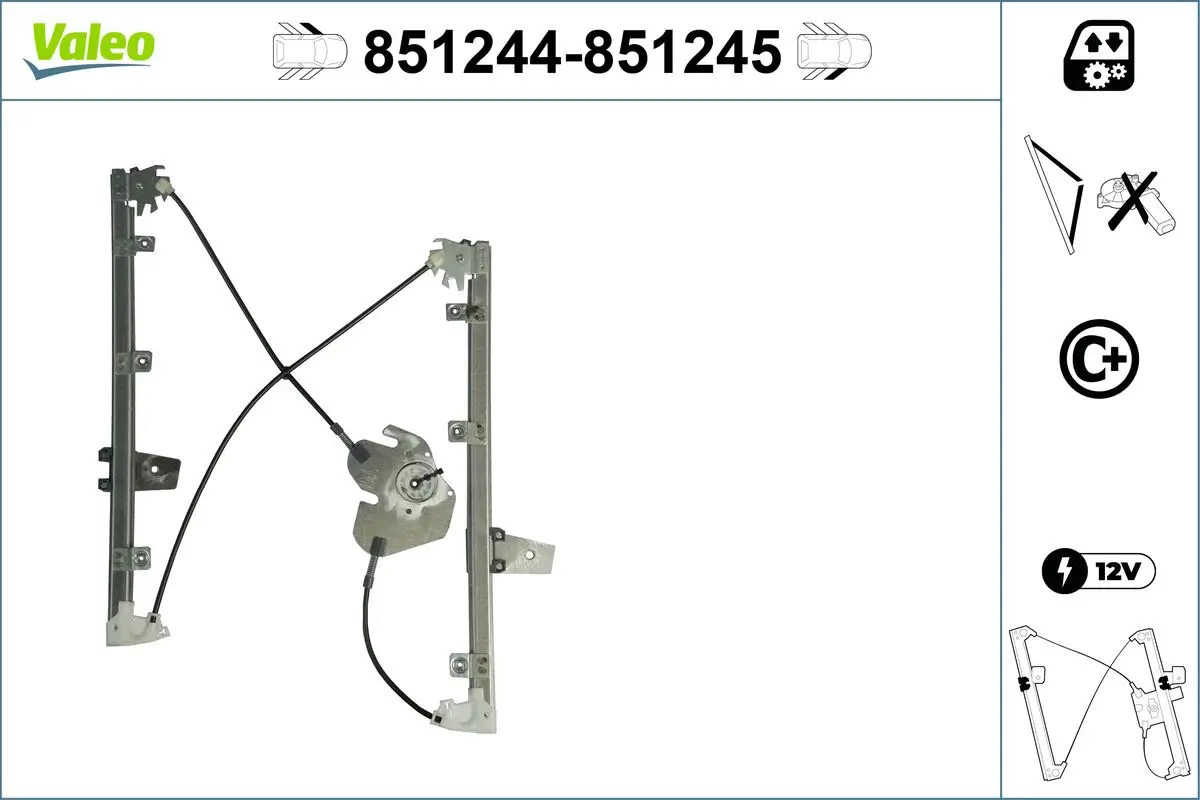 Fensterheber vorne links VALEO 851244