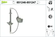 Fensterheber hinten rechts VALEO 851247