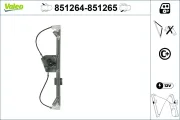 Fensterheber hinten links VALEO 851264